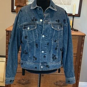 DL1961 Denim bead/sequin embellished jacket